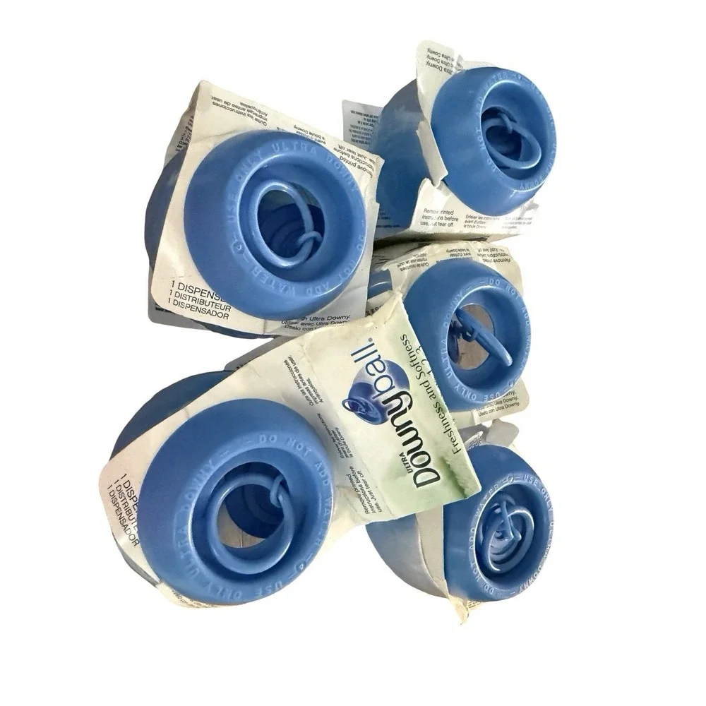 Lot of 5 - NOS - Ultra Downy Ball - Fabric Softener Dispenser - Reusable